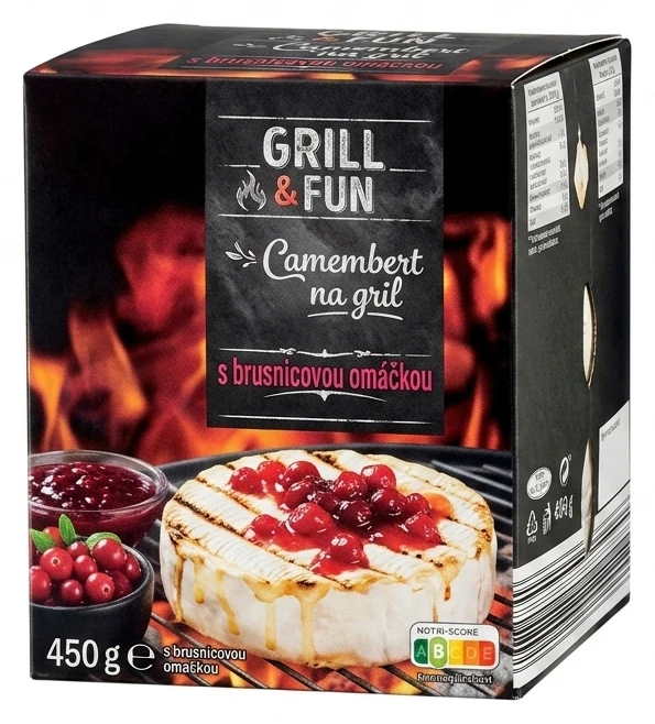 Camembert na grilovanie s brusnicovou omáčkou
