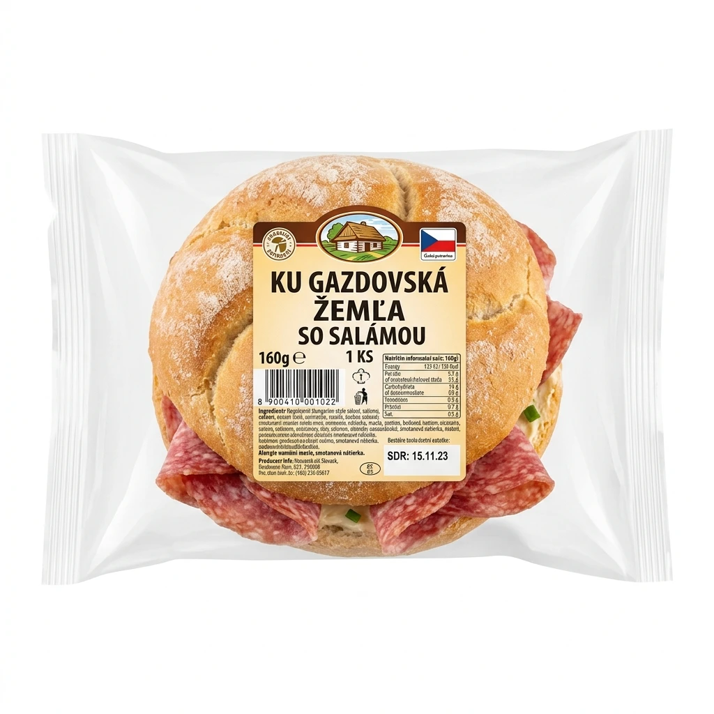 KU GAZDOVSKÁ ŽEMĽA SO SALÁMOU 1KS