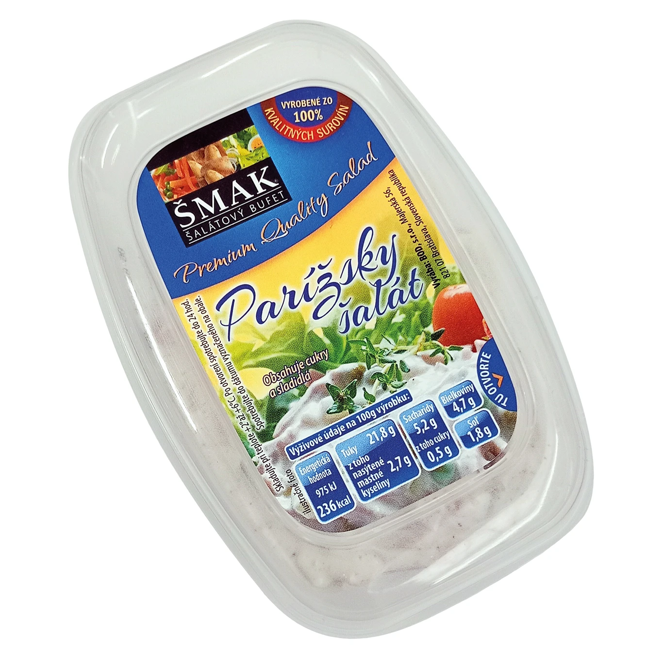 PARÍŽSKY ŠALÁT  140 G -  BOD
