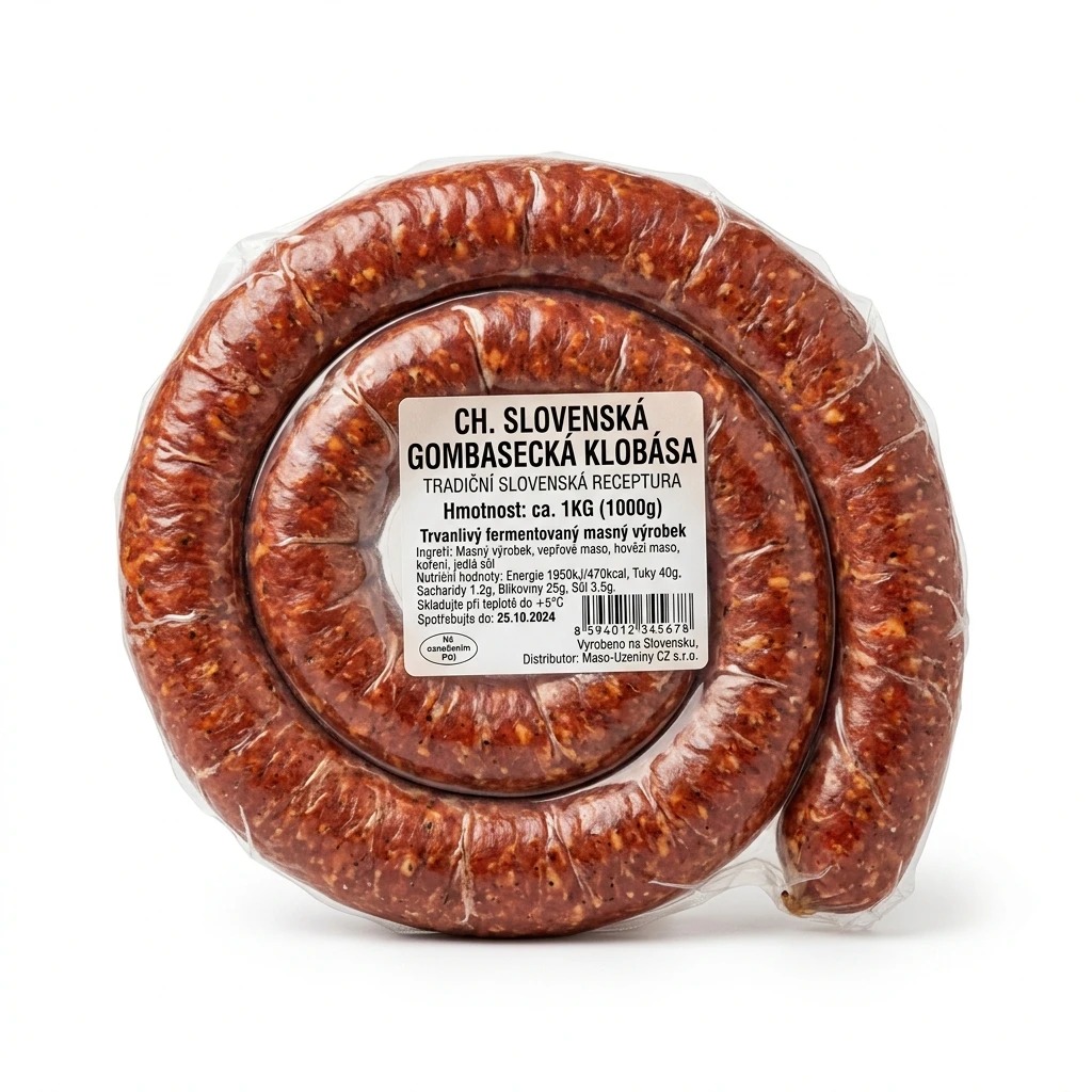 CH.SLOVENSKA GOMBASECKÁ KLOBÁSA CA.1KG