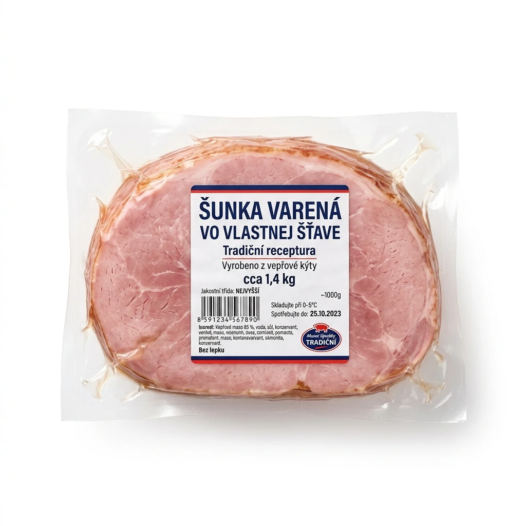 ŠUNKA VARENÁ VO VLASTNEJ ŠŤAVE CA.1,4KG
