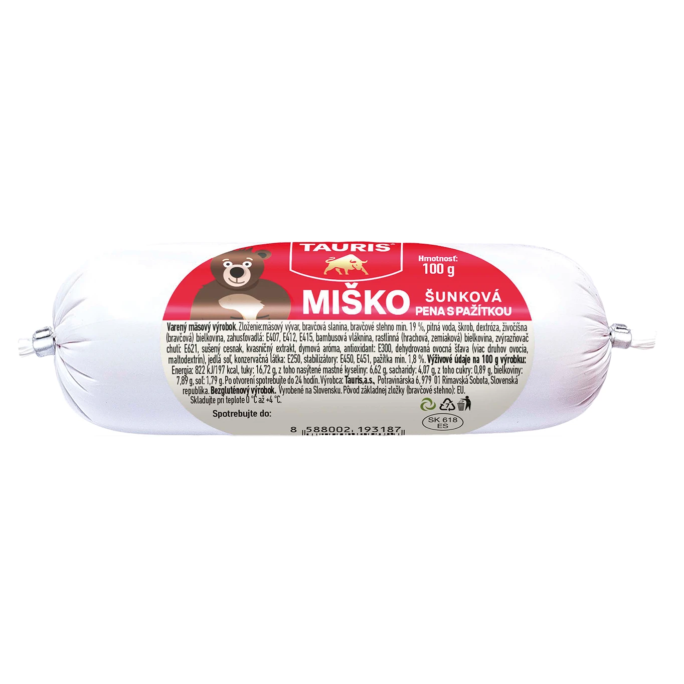 MIŠKO ŠUNKOVÁ PENA 100G TAURIS