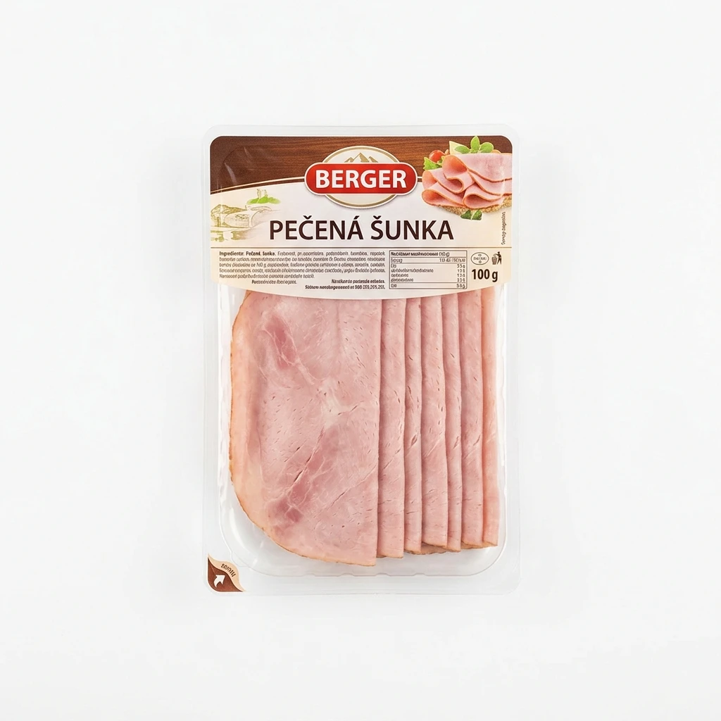 PEČENÁ ŠUNKA 100G   BERGER
