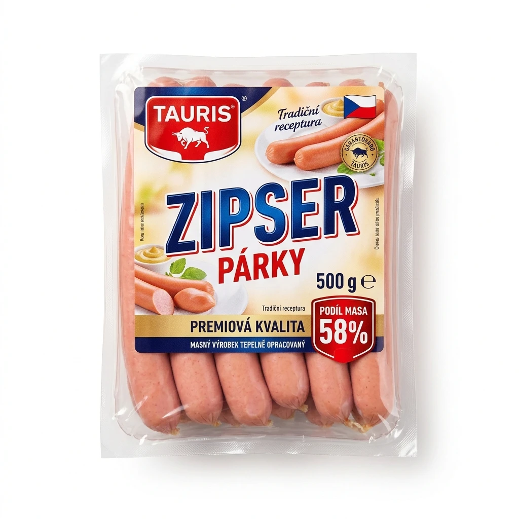 ZIPSER PÁRKY 500G 58%  TAURIS