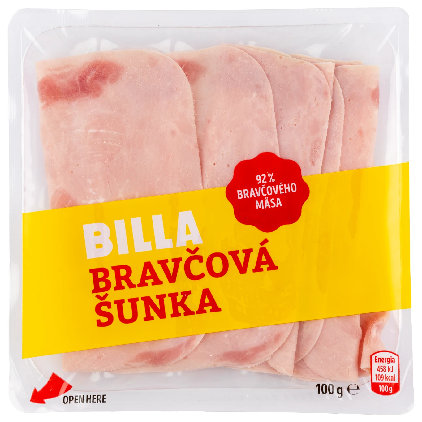 BILLA  BRAVČOVÁ ŠUNKA 100G LECO