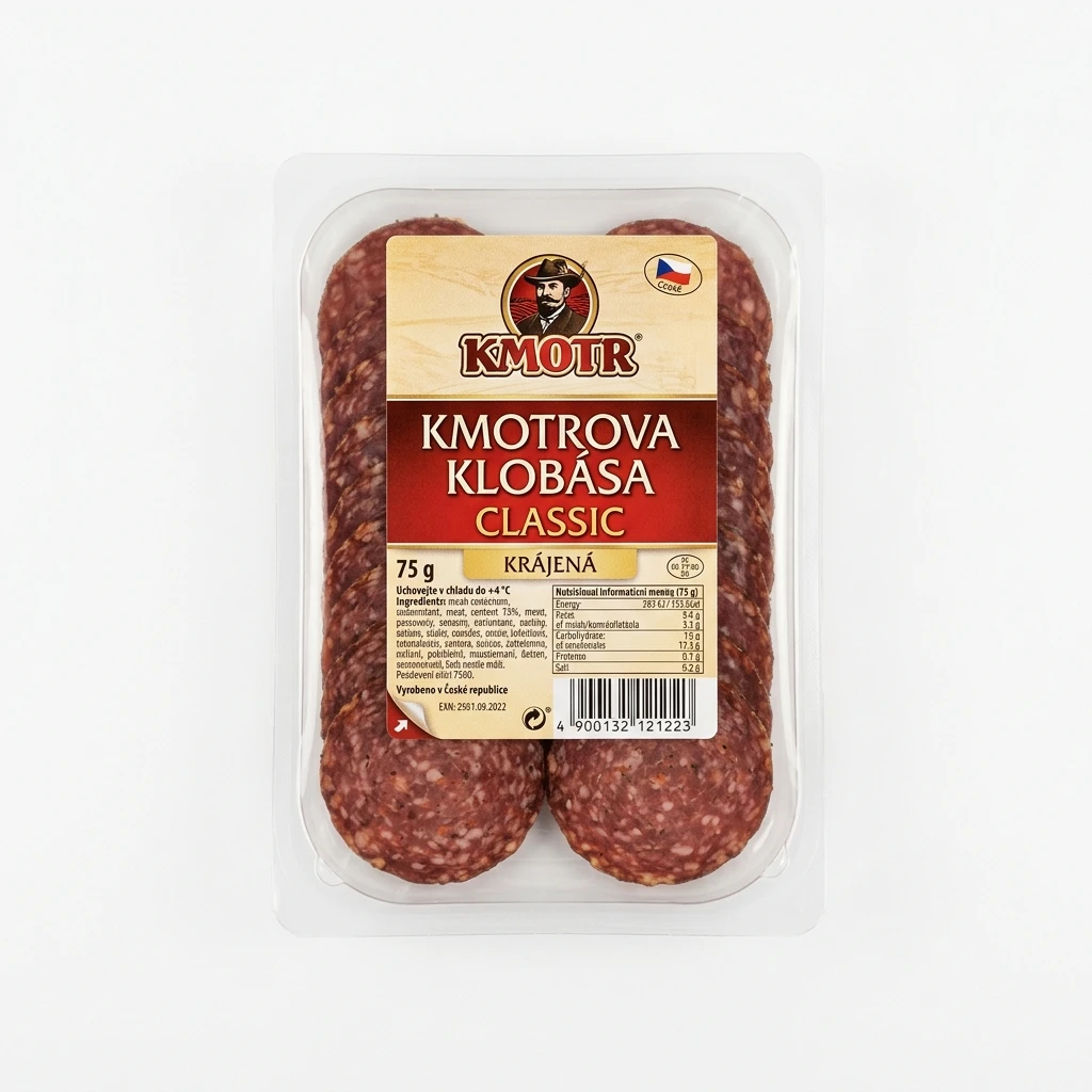 KMOTROVA KLOBÁSA CLASSIC KRÁJ.75G KMOTR