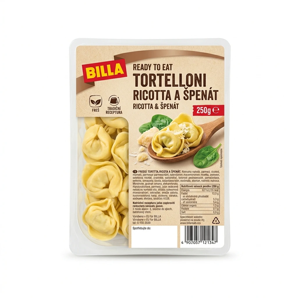 BILLA READY TORTEL.RICOTA A ŠPEN. 250G