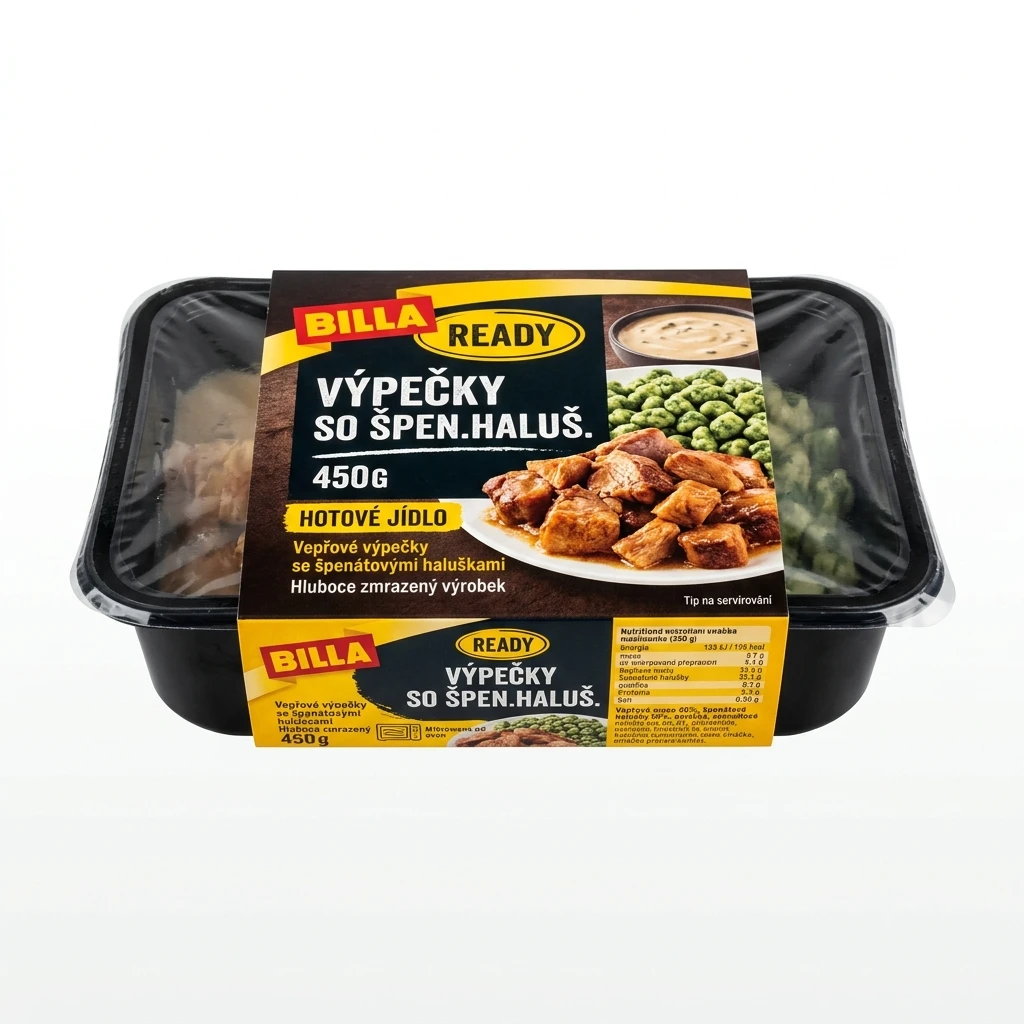 BILLA READY VÝPEČKY SO ŠPEN.HALUŠ. 450G