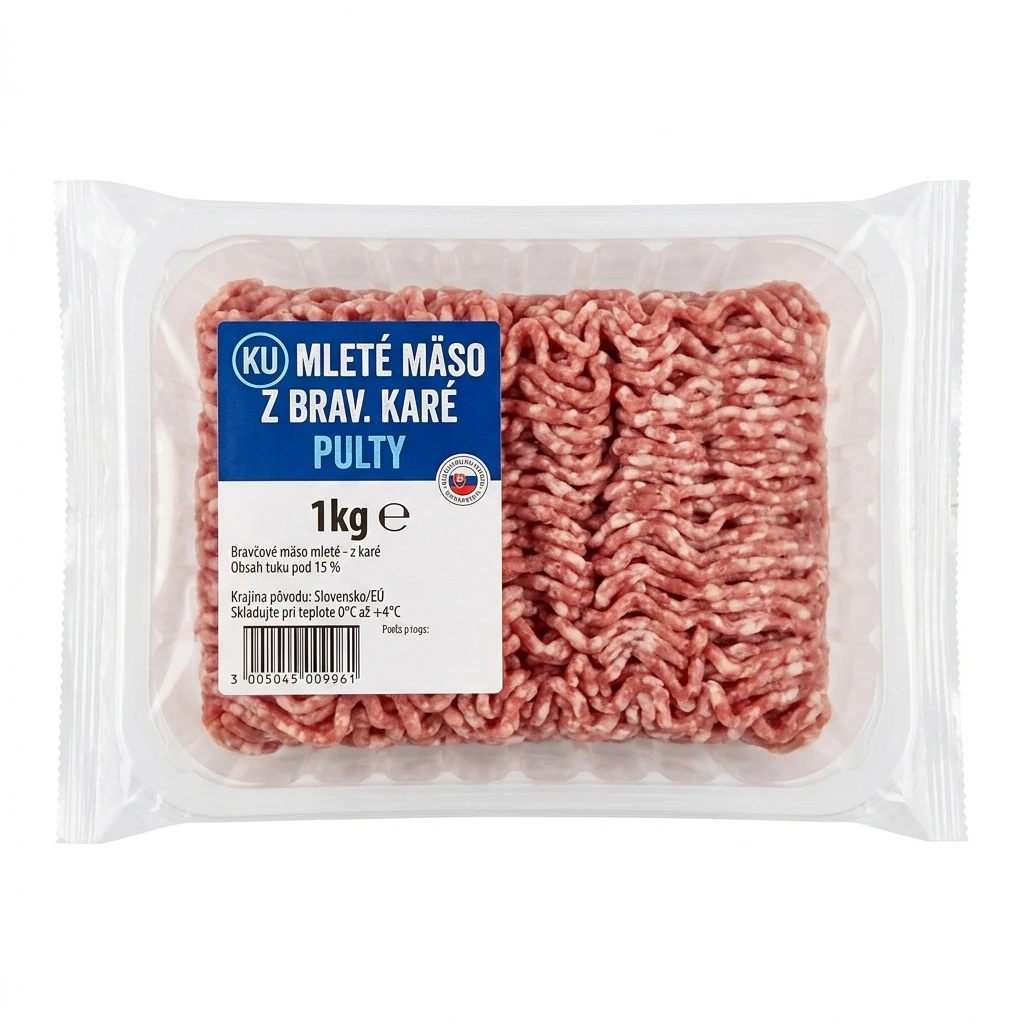 (KU) MLETÉ MÄSO Z BRAV. KARÉ PULTY