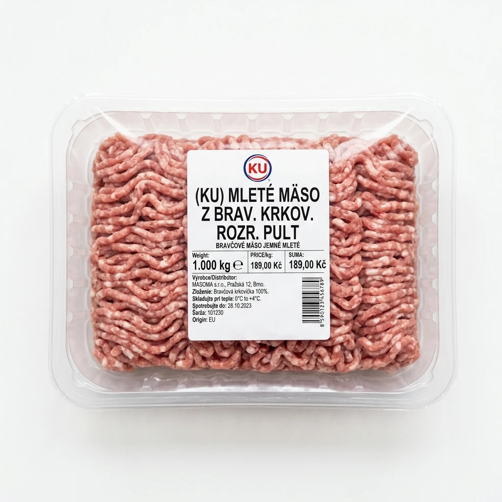 (KU) MLETÉ MÄSO Z BRAV. KRKOV.ROZR.PULT