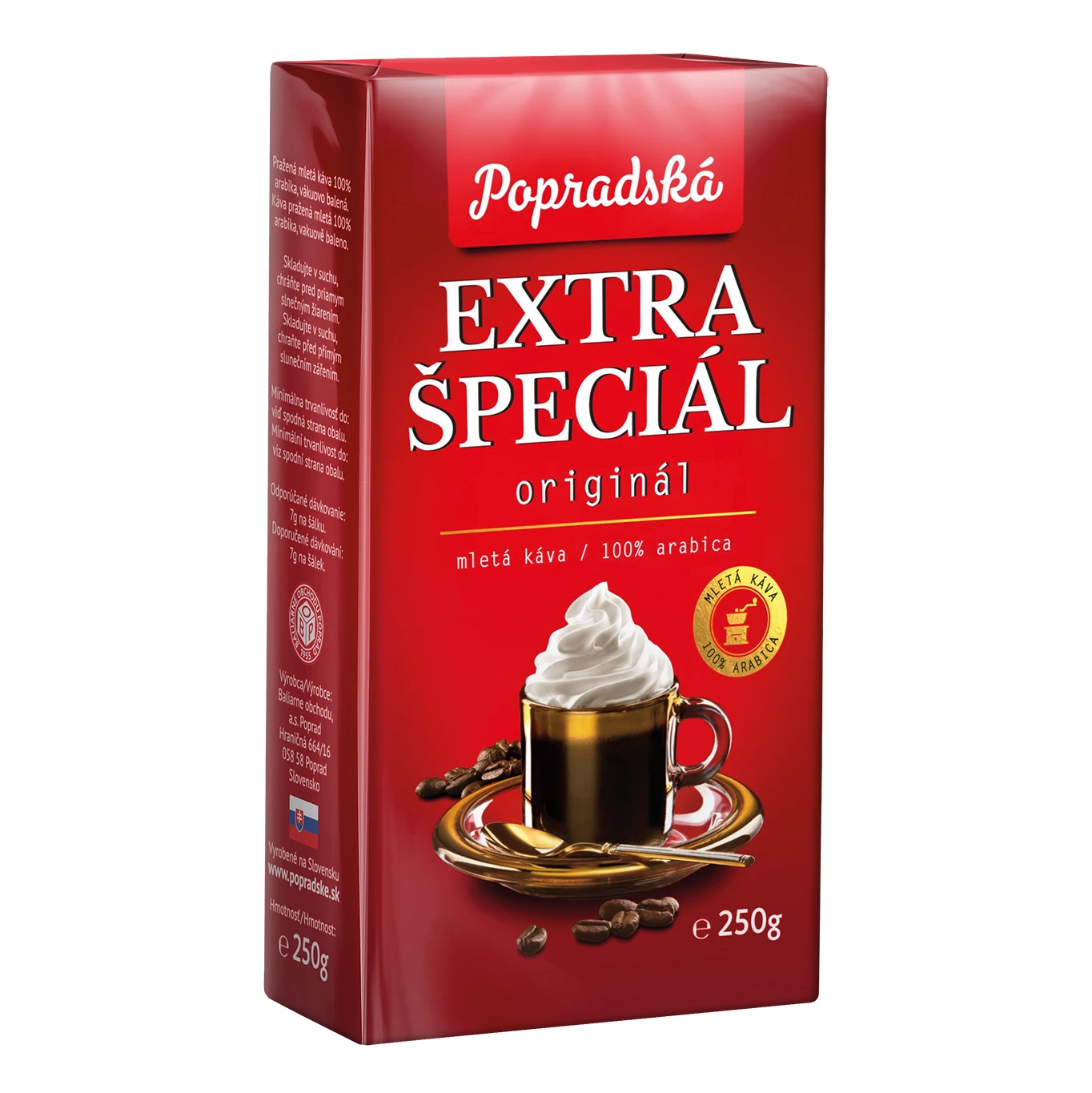POPRADSKÁ KÁVA EXTRA ŠPECIÁL 250G