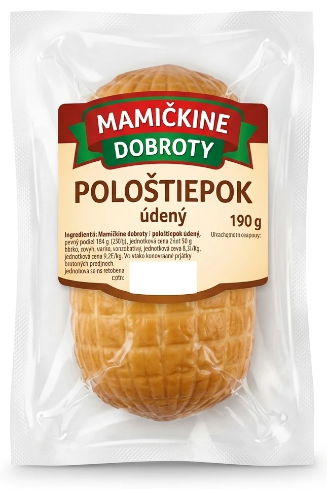 Mamičkine dobroty Pološtiepok údený
