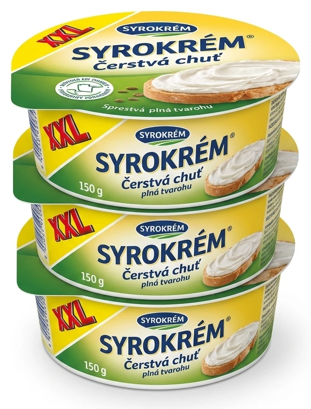 Syrokrém čerstvá chuť XXL 2 druhy