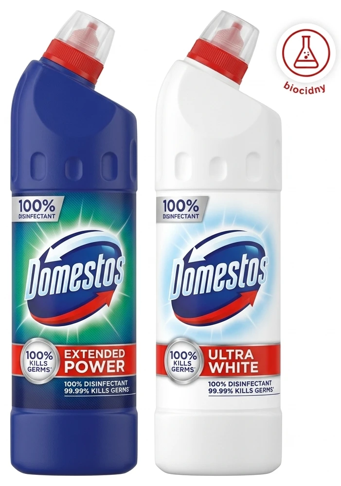 Domestos WC čistič 2 druhy
