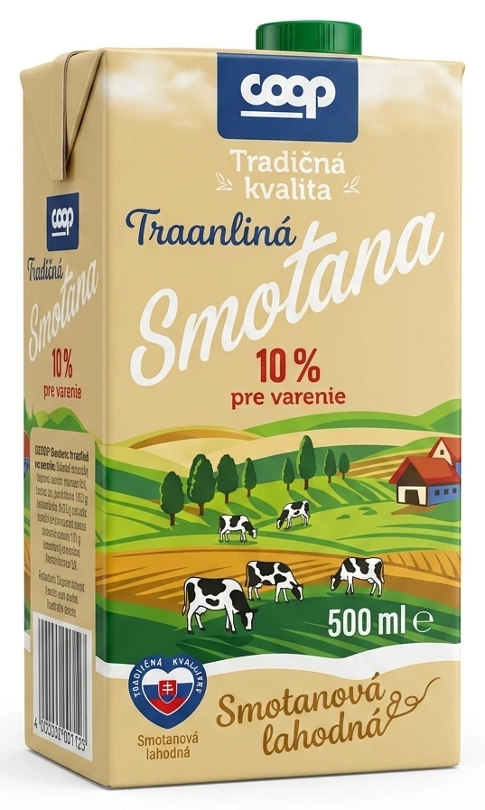Smotana trvanlivá na varenie