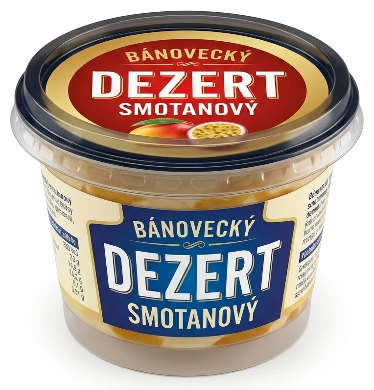 Bánovecký smotanový dezert 2 druhy