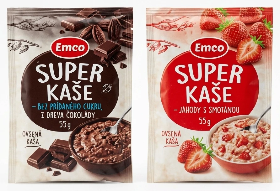 Ovsená kaša 2 druhy