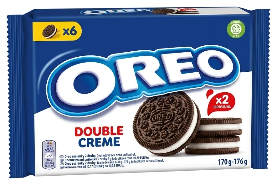 Oreo sušienky 2 druhy