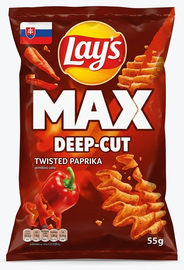 Lay's Max Deep Cut Twisted Paprika