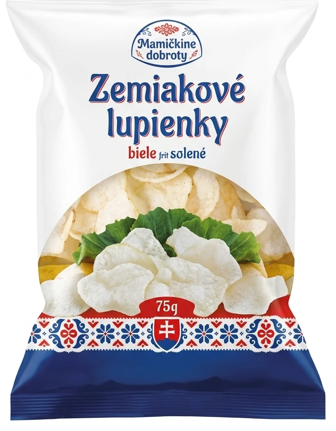 Mamičkine dobroty Zemiakové lupienky biele fritované solené