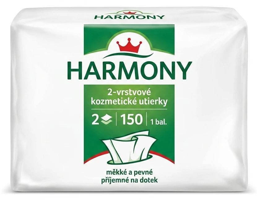 Harmony 2-vrstvové kozmetické utierky