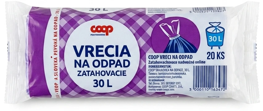 Vrecia na odpad 30l
