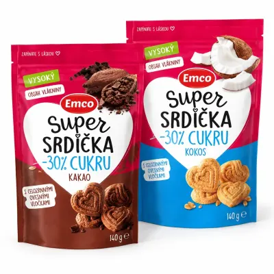 Emco srdiečka 2 druhy