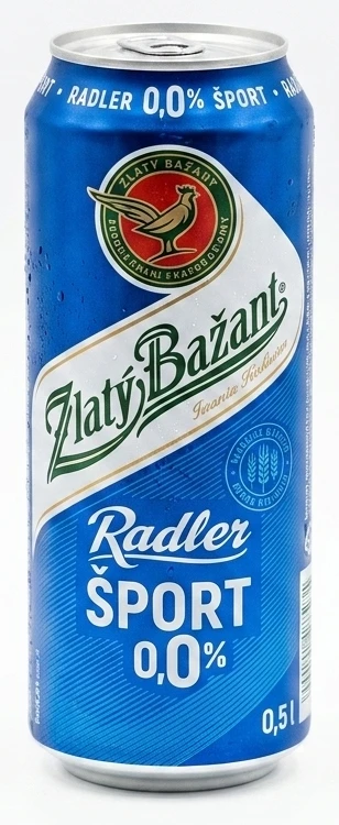 Zlatý Bažant Radler 0,0% šport 2 druhy