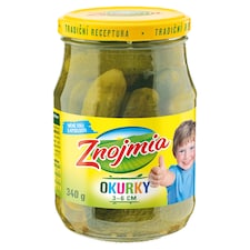 Znojmia Uhorky sterilizované 30-60 mm 340 g