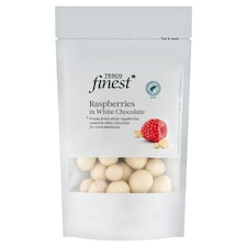 Finest Lyofilizované maliny v bielej čokoláde 100 g