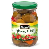 Hamé Feferóny guľaté v korenenom sladkokyslom náleve s cukrom a sladidlami 320 g