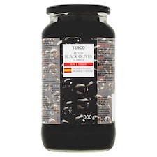 Čierne vykôstkované olivy v slanom náleve 880 g