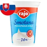 Rajo Smotana pochúťková kyslá 14 % 375 g
