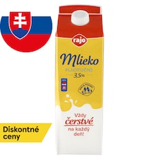 Rajo Mlieko plnotučné 3,5% 1 l