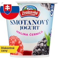 Zvolenský Smotanový jogurt malina černica 145 g