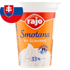 Rajo Smotana na šľahanie 33% 180 ml