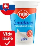 Rajo Smotana pochúťková kyslá 14 % 180 g