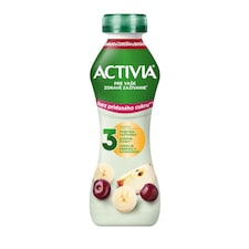 ACTIVIA nápoj bez pridaného cukru jablko/čerešňa/banán 270g