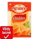 Président Cheddar plátky 100 g