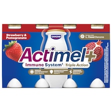 ACTIMEL Triple Action Jahoda - Granátové jablko 8x100g