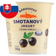Milsy Bánovecký smotanový jogurt čierna ríbezľa 145 g