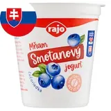 Rajo Mňam Jogurt smotanový čučoriedkový s kúskami čučoriedok 145 g
