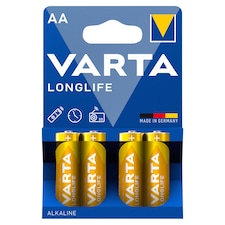 VARTA Longlife AA alkalické batérie 4 ks