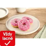 Donut s ružovou polevou a jahodovou príchuťou 56 g