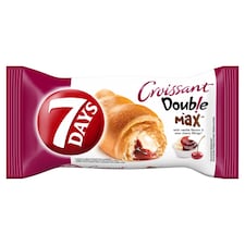 7 Days Croissant Double s náplňami s vanilkovou príchuťou a s višňami 80 g