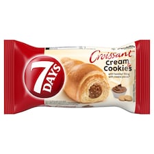 7 Days Croissant Cream & Cookies s lieskoorieškovým krémom s kúskami sušienok 60 g