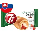 7 Days Croissant Double s náplňou s vanilkovou príchuťou a jahodovou náplňou 80 g
