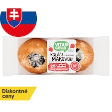 Vitacelia Koláče bezgluténové s náplňou makovou 2 x 50 g (100 g)