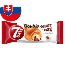 7 Days Croissant Double Super Max s náplňami s kakaom a s vanilkovou príchuťou 110 g