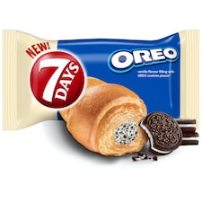 7 Days Croissant Oreo s vanilkovou príchuťou a kúskami kakaových sušienok 60g